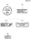 Page H Diagram and Parts List for FA210D AS22 Kawasaki Engine