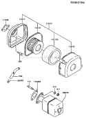 Page A Diagram and Parts List for FA210D AS23 Kawasaki Engine