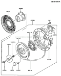Page K Diagram and Parts List for FA210D AS23 Kawasaki Engine