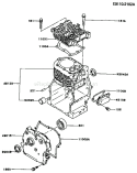 Page E Diagram and Parts List for FA210D AS23 Kawasaki Engine