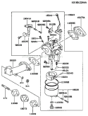 Page B Diagram and Parts List for FA210D AS24 Kawasaki Engine