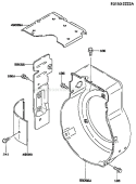 Part Location Diagram of 49089-2086 Kawasaki Shroud-Engine