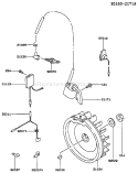 Part Location Diagram of 21171-2166 Kawasaki Coil-Assembly-Ignition