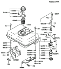 Part Location Diagram of 92027-2086 Kawasaki Collar
