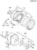 Page A Diagram and Parts List for FA210D CM81 Kawasaki Engine