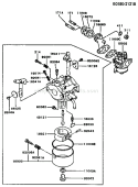 Page B Diagram and Parts List for FA210D CM81 Kawasaki Engine