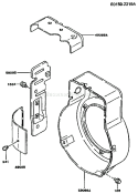 Page D Diagram and Parts List for FA210D CM81 Kawasaki Engine