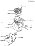 Page E Diagram and Parts List for FA210D CM81 Kawasaki Engine