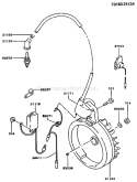 Page F Diagram and Parts List for FA210D CM81 Kawasaki Engine