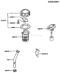 Page G Diagram and Parts List for FA210D CM81 Kawasaki Engine
