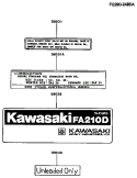 Page H Diagram and Parts List for FA210D CM81 Kawasaki Engine