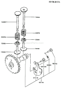 Page L Diagram and Parts List for FA210D AS23 Kawasaki Engine