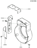 Page D Diagram and Parts List for FA210D CS06 Kawasaki Engine