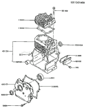 Page E Diagram and Parts List for FA210D CS06 Kawasaki Engine