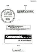 Page H Diagram and Parts List for FA210D CS06 Kawasaki Engine