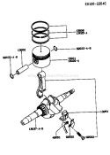 Page J Diagram and Parts List for FA210D HS01 Kawasaki Engine