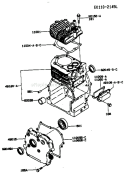 Page E Diagram and Parts List for FA210D HS01 Kawasaki Engine