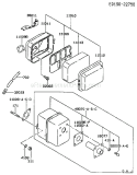 Part Location Diagram of 49070-2470-9Y Kawasaki Muffler-Comp