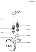 Part Location Diagram of 12044-2062 Kawasaki Camshaft-Valve