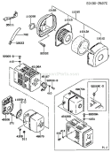 Page A Diagram and Parts List for FA210D GS07 Kawasaki Engine