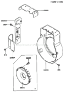 Page D Diagram and Parts List for FA210D HS01 Kawasaki Engine