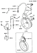 Part Location Diagram of 21194-2114 Kawasaki Flywheel-Comp