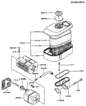 Part Location Diagram of 11013-2104 Kawasaki Element-Air Filter