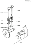 Part Location Diagram of 12032-2054 Kawasaki Tappet