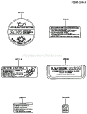 Page H Diagram and Parts List for FA210D MS00 Kawasaki Engine