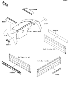 Decals(Black)(Ddf) Diagram and Parts List for KAF400DDF 2013 Kawasaki Lawn Tractor Accessories