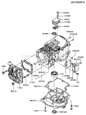 Page E Diagram and Parts List for FB460V-AS27  Kawasaki Engine