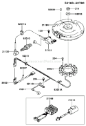 Page F Diagram and Parts List for FB460V AS37 Kawasaki Engine