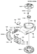 Page D Diagram and Parts List for FB460V AS38 Kawasaki Engine