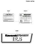 Page G Diagram and Parts List for FB460V AS38 Kawasaki Engine