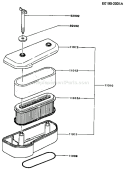 Page A Diagram and Parts List for FB460V-BS11  Kawasaki Engine