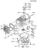 Page E Diagram and Parts List for FB460V-AS17  Kawasaki Engine