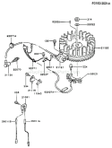 Page F Diagram and Parts List for FB460V-AS17  Kawasaki Engine