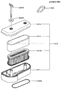 Page A Diagram and Parts List for FB460V-BS22  Kawasaki Engine