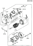 Page J Diagram and Parts List for FB460V-BS23  Kawasaki Engine