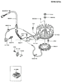 Page F Diagram and Parts List for FB460V-BS23  Kawasaki Engine