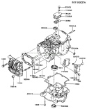 Page E Diagram and Parts List for FB460V-BS26  Kawasaki Engine