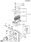 Page A Diagram and Parts List for FB460V-BS28  Kawasaki Engine