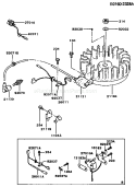 Page F Diagram and Parts List for FB460V-BS28  Kawasaki Engine
