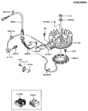 Page F Diagram and Parts List for FB460V-CS16  Kawasaki Engine