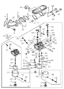 Carburetor Diagram and Parts List for FB460V-DS08  Kawasaki Engine