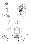 Lubrication Diagram and Parts List for FB460V-DS08  Kawasaki Engine