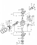 PistonCrankshaft Diagram and Parts List for FB460V-DS08  Kawasaki Engine