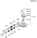 Page K Diagram and Parts List for FB460V-CS12  Kawasaki Engine