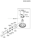 Page K Diagram and Parts List for FB460V ES33 Kawasaki Engine
