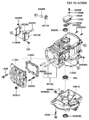 Page E Diagram and Parts List for FB460V ES33 Kawasaki Engine